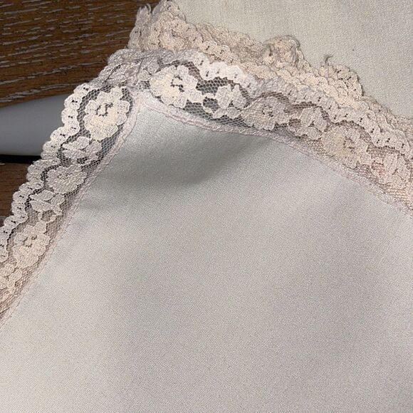 Vintage Handmade Lace Trim Napkins set 6 - Picture 1 of 5